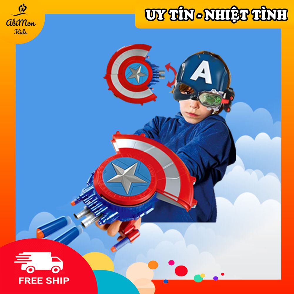 Đồ Chơi Khiên Đội Trưởng Mỹ Cho Bé (Captain America) || Đồ chơi Gỗ - Giáo dục - An toàn - Thông minh