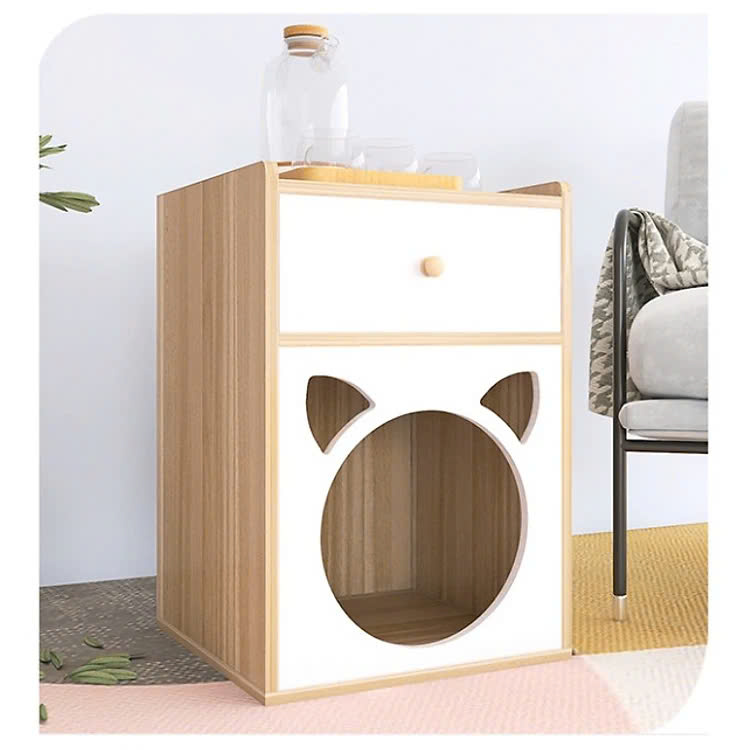 Tab Đầu Giường Kết Hợp Cat Box Có Chân - GP195