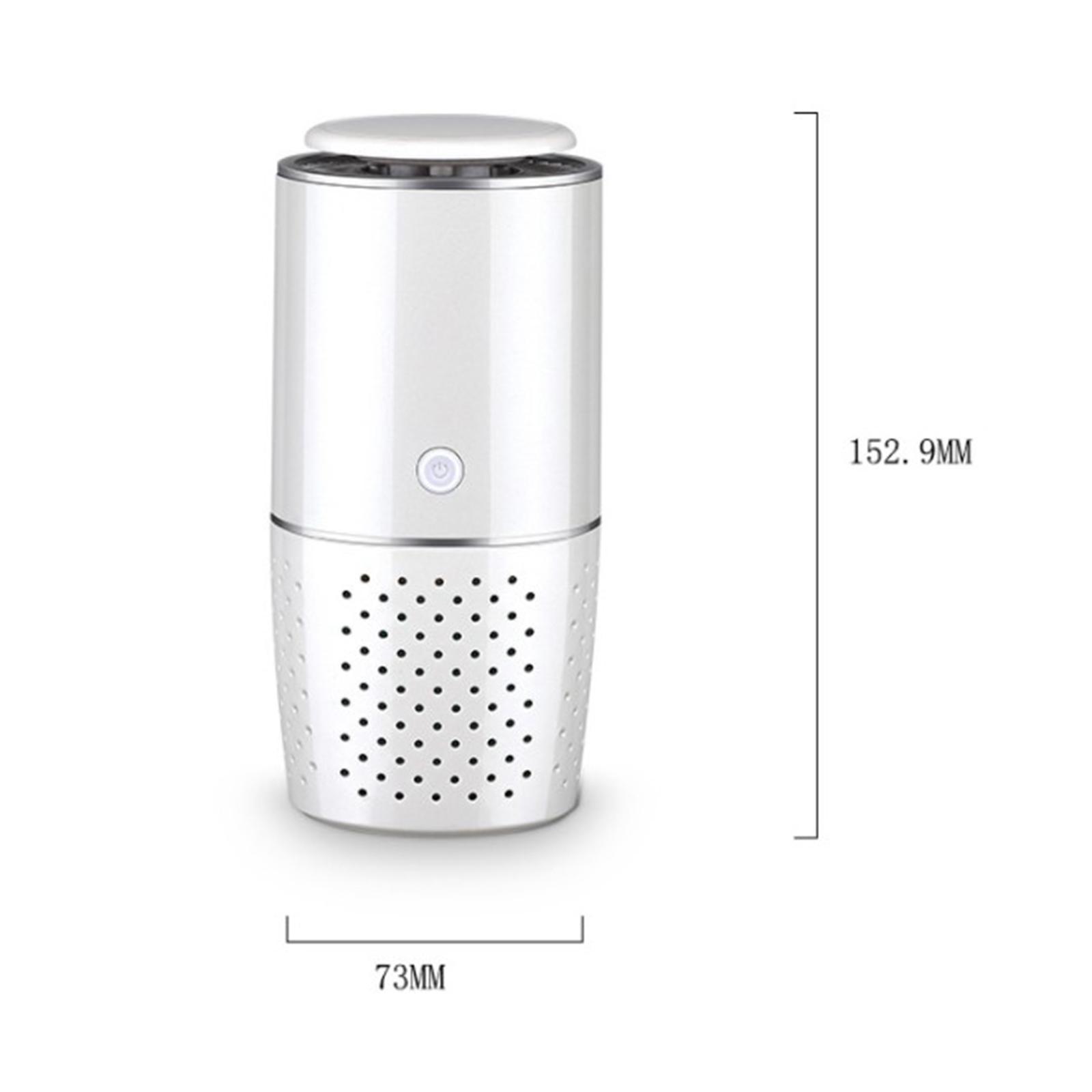 USB Car Air Purifier HEPA Ionizer Portable Mini Room Air Cleaner Freshener