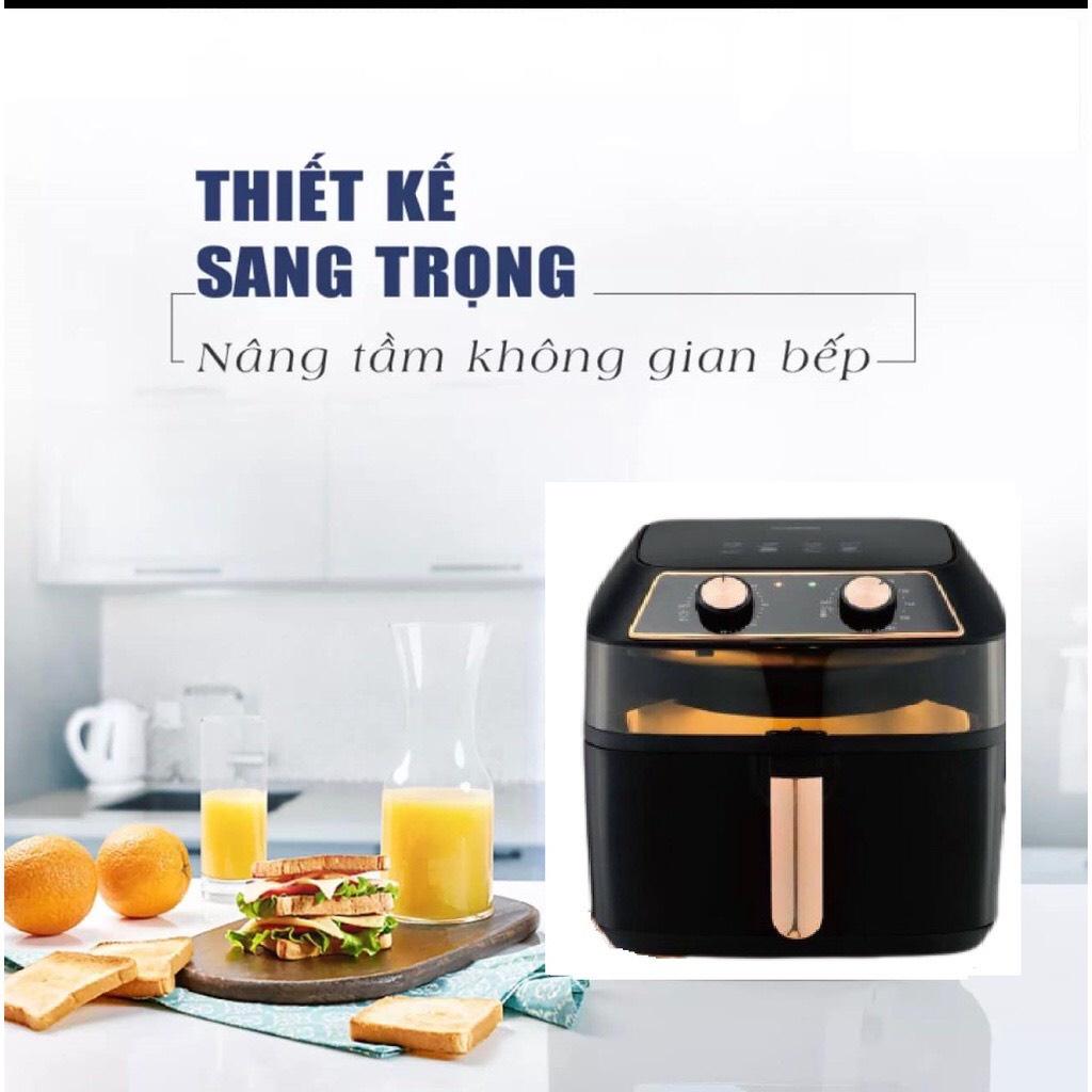 NỒI CHIÊN NƯỚNG KHÔNG DẦU CỠ LỚN NINESHIELD KB-8001M 10 LÍT CÔNG SUẤT 1500W