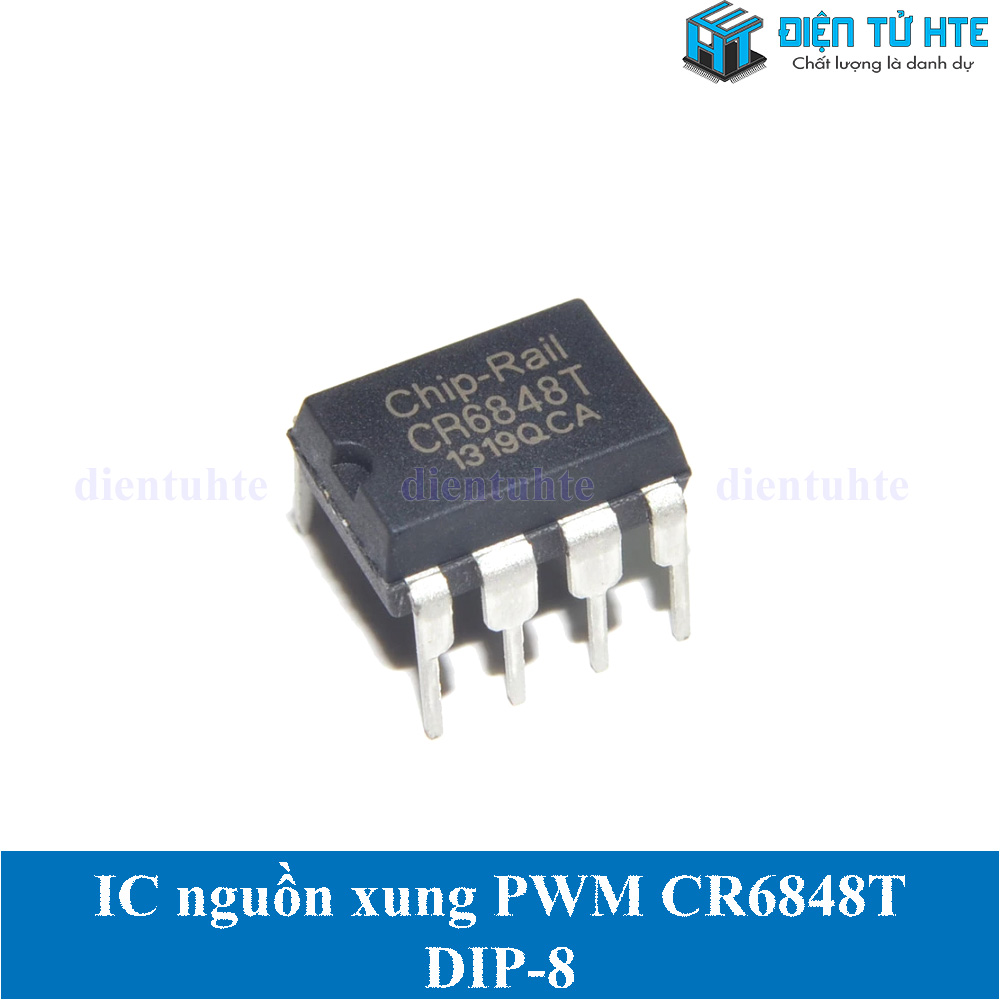 IC dao động điều khiển nguồn xung PWM CR6848 CR6848T chân cắm DIP-8