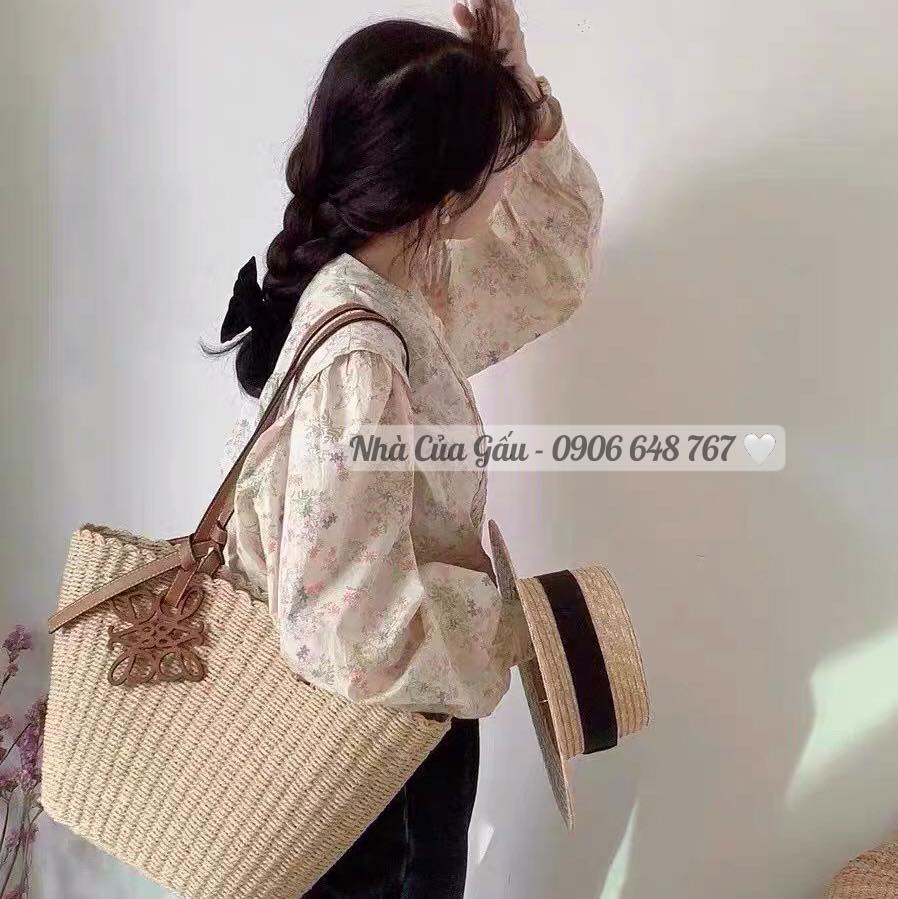 Túi cói đeo vai size to hàng hiếm đẹp cực luôn