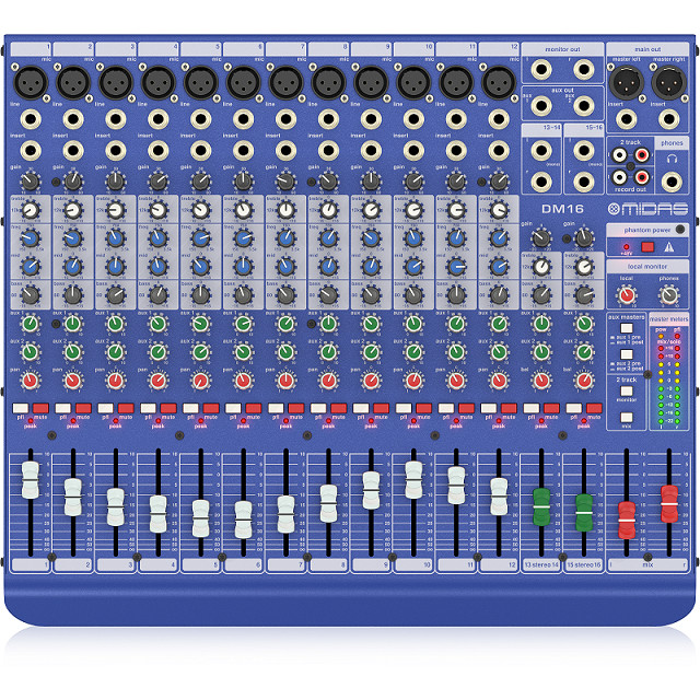 Bộ trộn âm thanh - Midas DM16- Analog Mixer- Hàng chính hãng