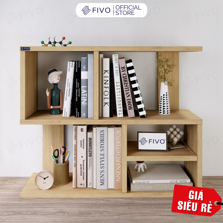 Kệ Sách Để Bàn Làm Việc Bàn Học Cao Cấp FIVO FB20, Dày Dặn, Chắc Chắn, Có Hộc Tủ, Phù Hợp Làm Kệ Trang Trí