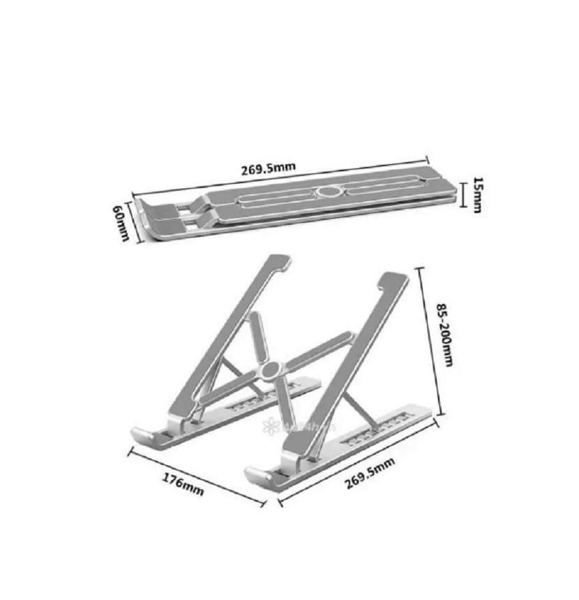 Giá đỡ laptop 2 thanh chữ X bằng nhựa, đế tản nhiệt laptop máy tính chống nóng