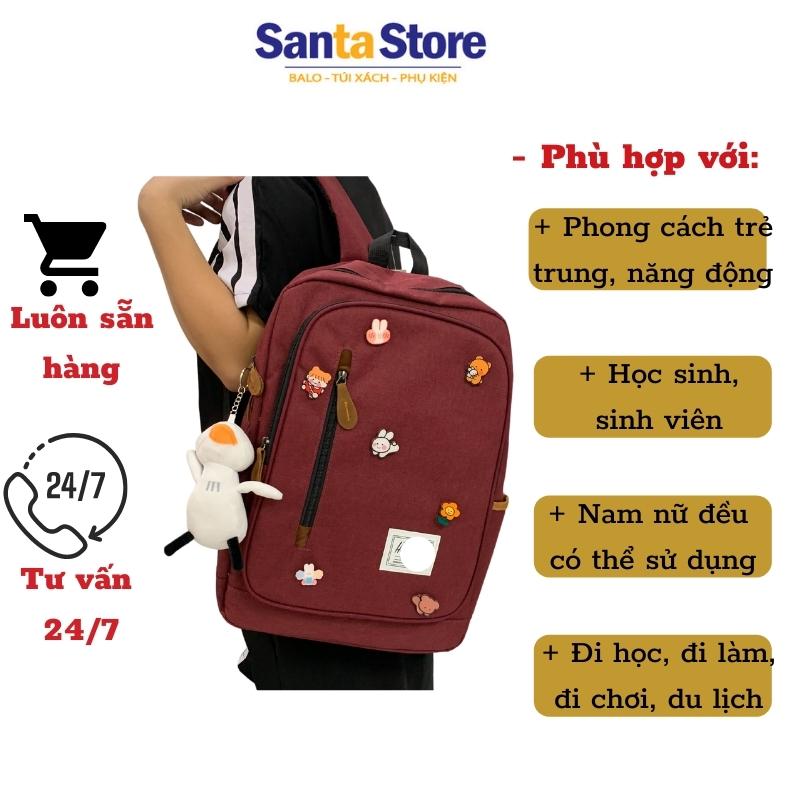 Balo Laptop đi học đi làm công sở thời trang nam nữ HC709 máy tính 13 inch, 14 inch, 15.6 inch vải chống nước, nhiều ngăn cao cấp