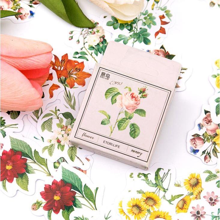 Bộ 46 Sticker Hoa E126