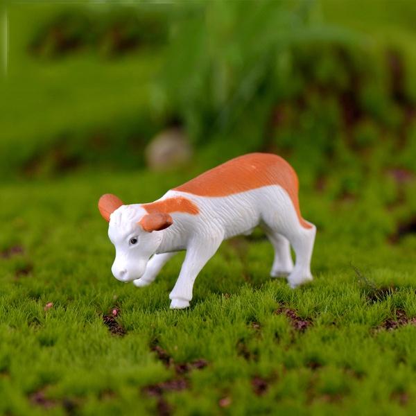 Tiểu cảnh mini ️ Mô hình con vật trang trại và bác nông dân trang trí sân vườn, tiểu cảnh, bàn làm việc