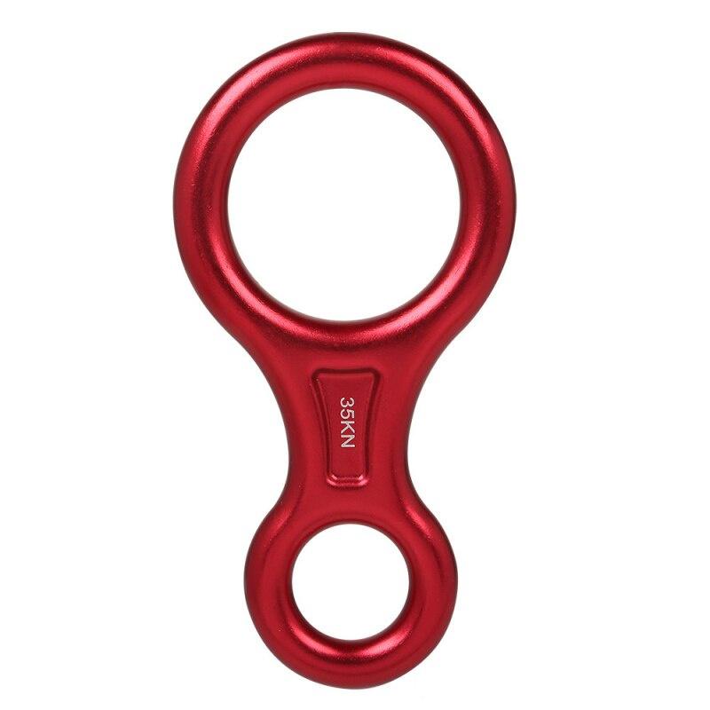 Outdoor speed drop 8-Shape ring descent device high altitude descent device protector Climbing Abseiling Device