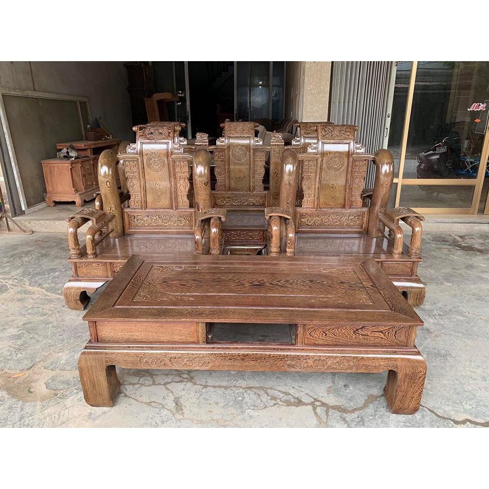 Bộ bàn ghế Tần Thủy Hoàng gỗ mun