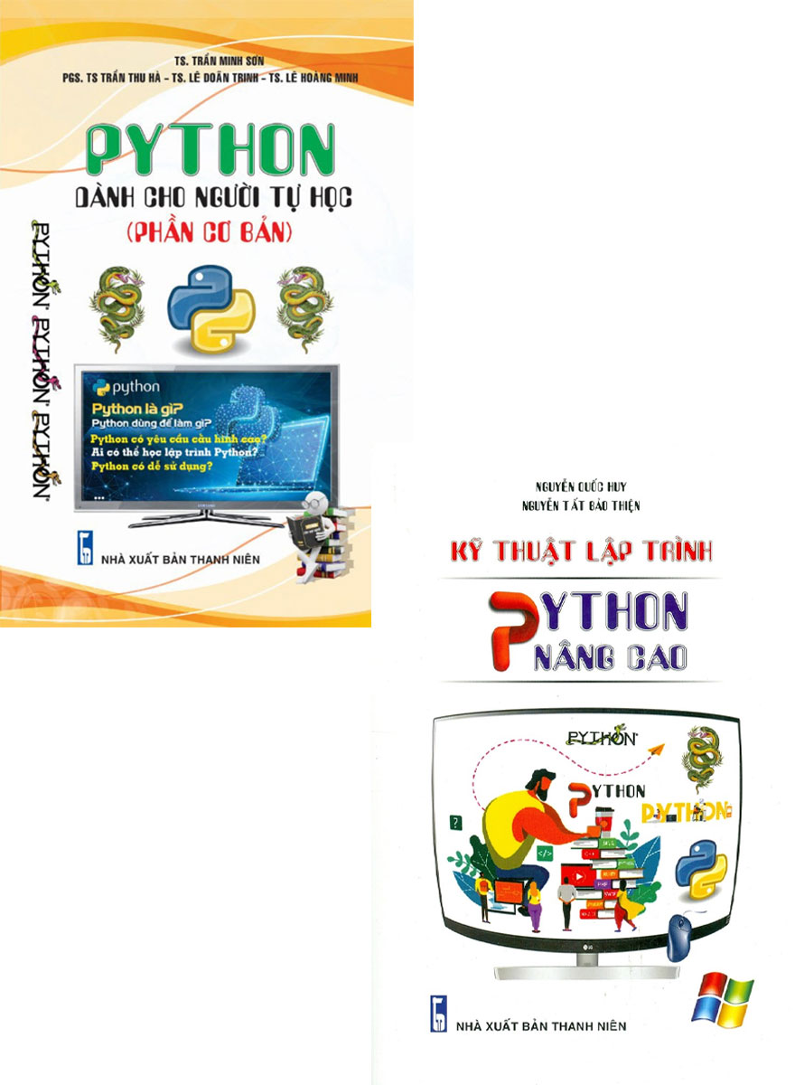 Combo Python Dành Cho Người Tự Học (Phần Cơ Bản) + Kỹ Thuật Lập Trình Python Nâng Cao (Bộ 2 Cuốn) (STK)