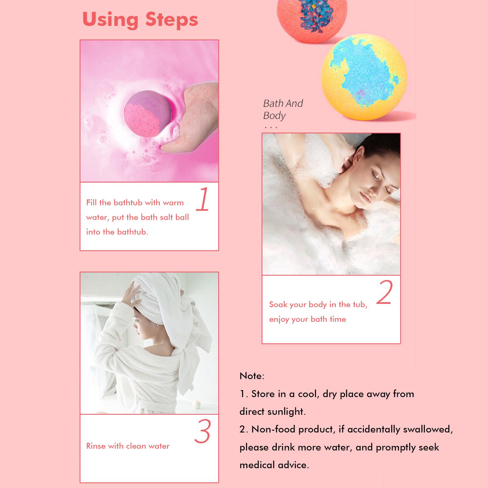 12 quả bóng muối tắm độc đáo có màu sắc và mùi thơm khác nhau,Nguyên liệu tự nhiên, không gây kích ứng