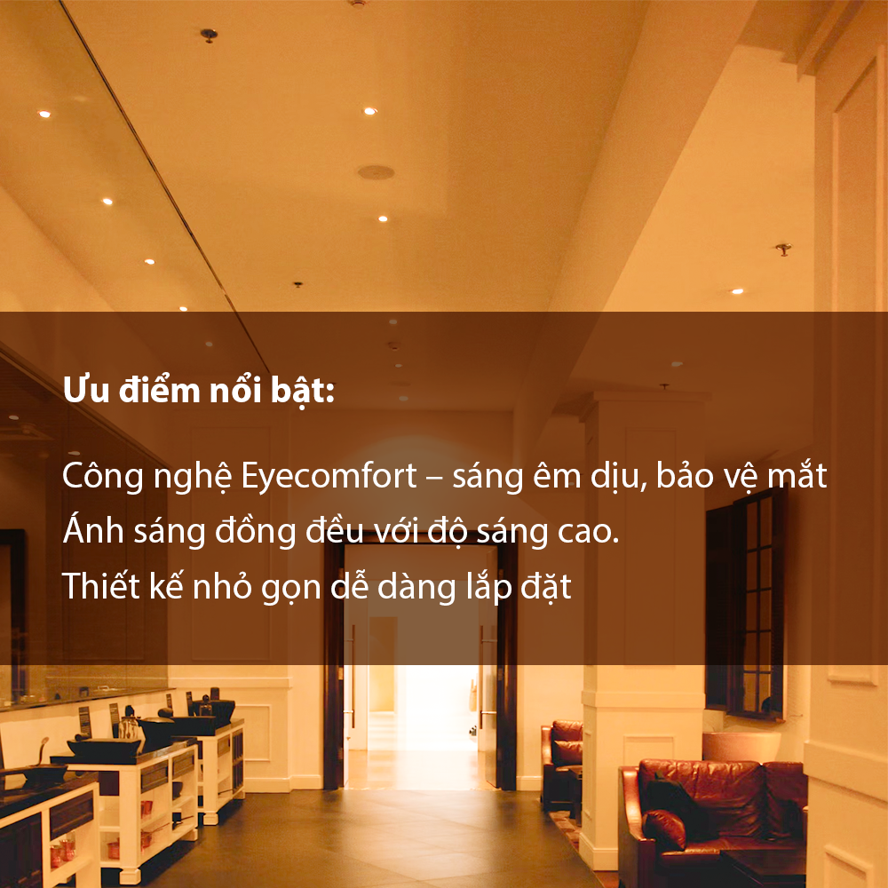 Đèn LED âm trần PHILIPS Eridani đổi ba màu sắc ánh sáng (trắng / vàng/ trung tính) - Đèn Philips