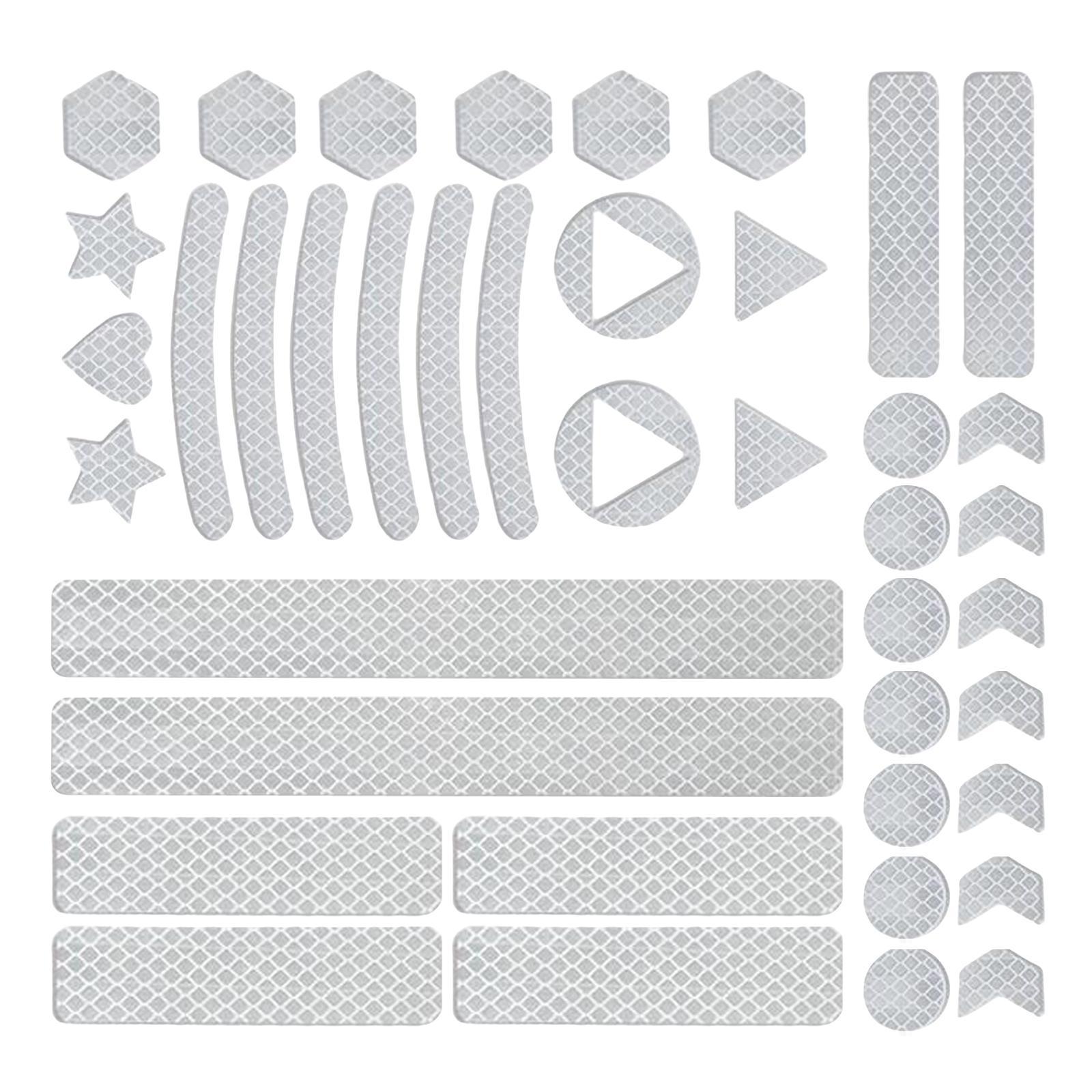 Safety Reflective Sticker, High Visibility Reflector Stickers Bike Reflective Tape Reflective Decals Waterproof for  Truck