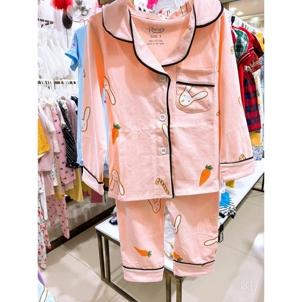 Bộ ngủ Bộ dài Pijama Piyama bé gái đủ size nhỏ và lớn