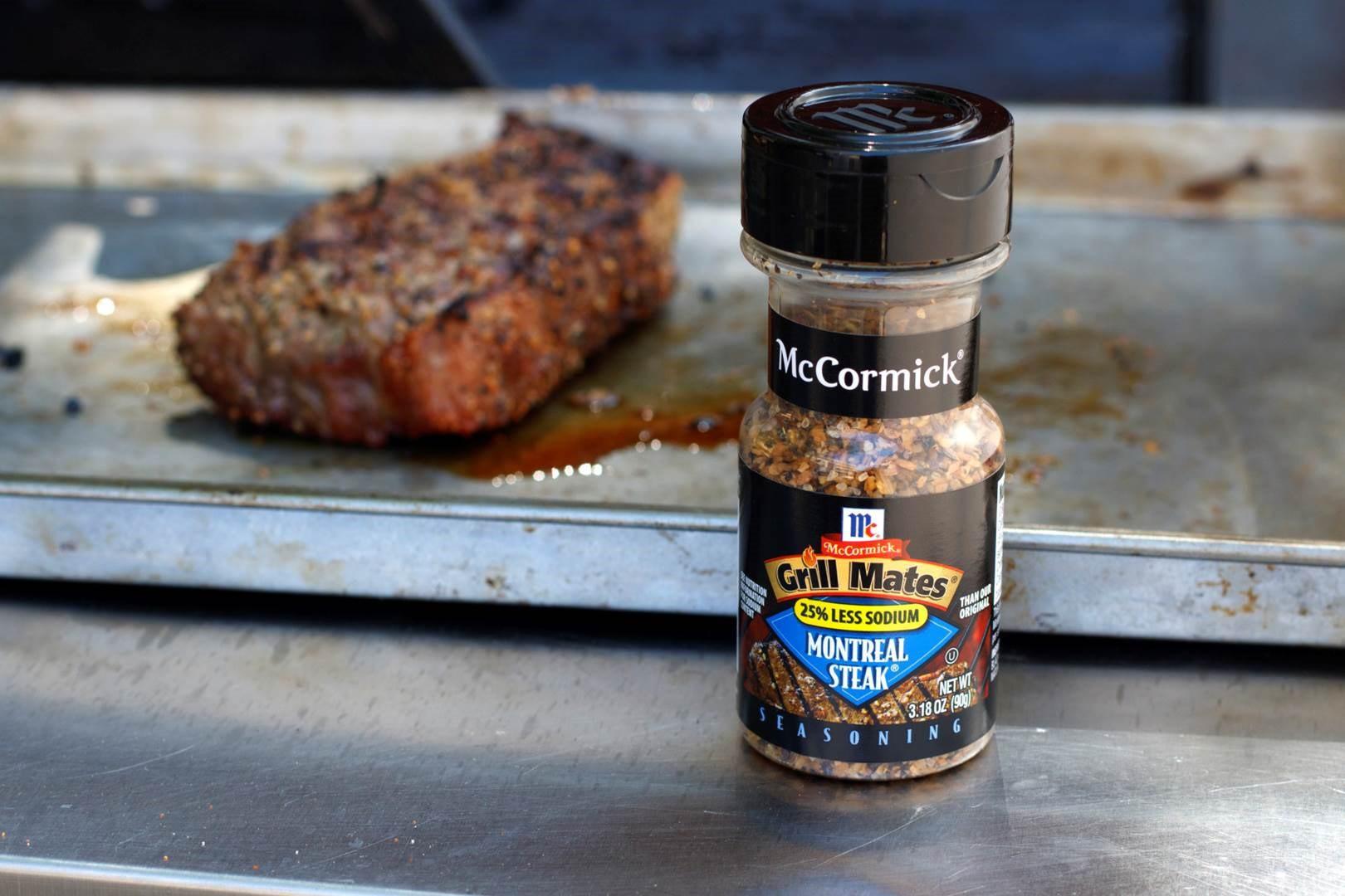 GIA VỊ ĂN KIÊNG ÍT MUỐI VỊ THỊT BÒ McCormick Grill Mates 25% Less Sodium Montreal Steak Seasoning 90g (3.18 oz)