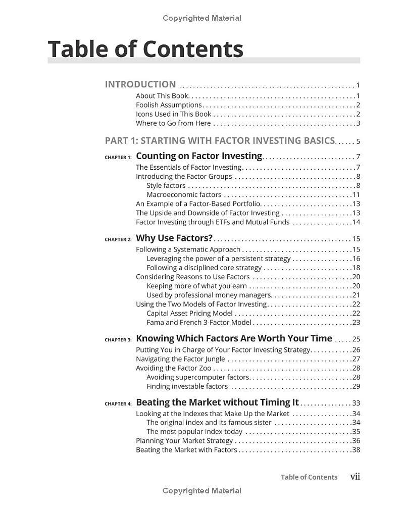 Sách ngoại văn: Factor Investing For Dummies