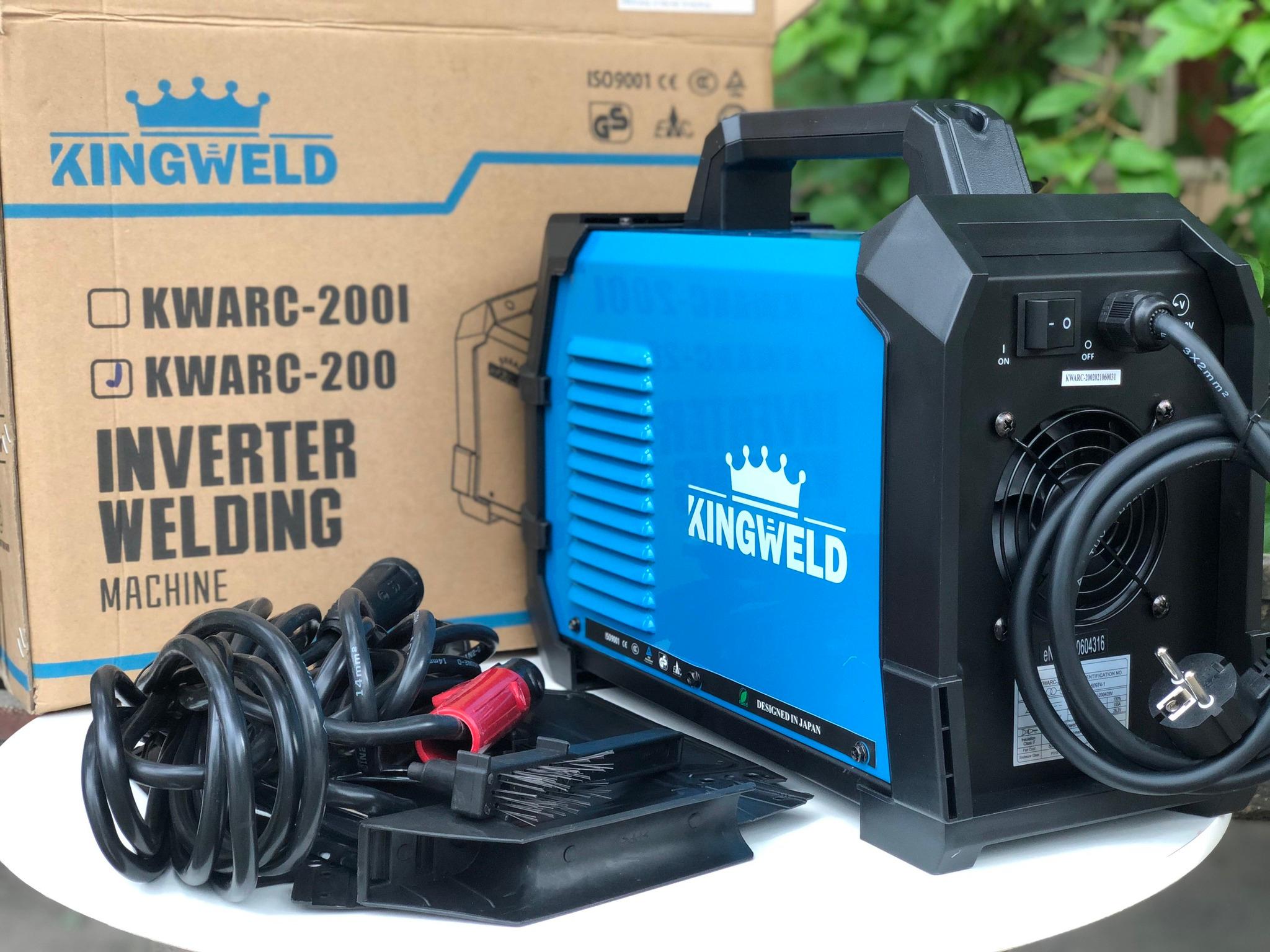 MÁY HÀN QUE ĐIỆN TỬ KINGWELD KWARC-200 - HÀNG CHÍNH HÃNG