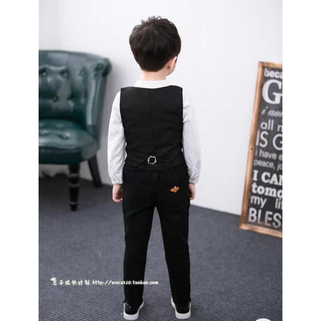 Áo vest gile công tử cho bé trai chụp ảnh, đi chơi, diện Tết