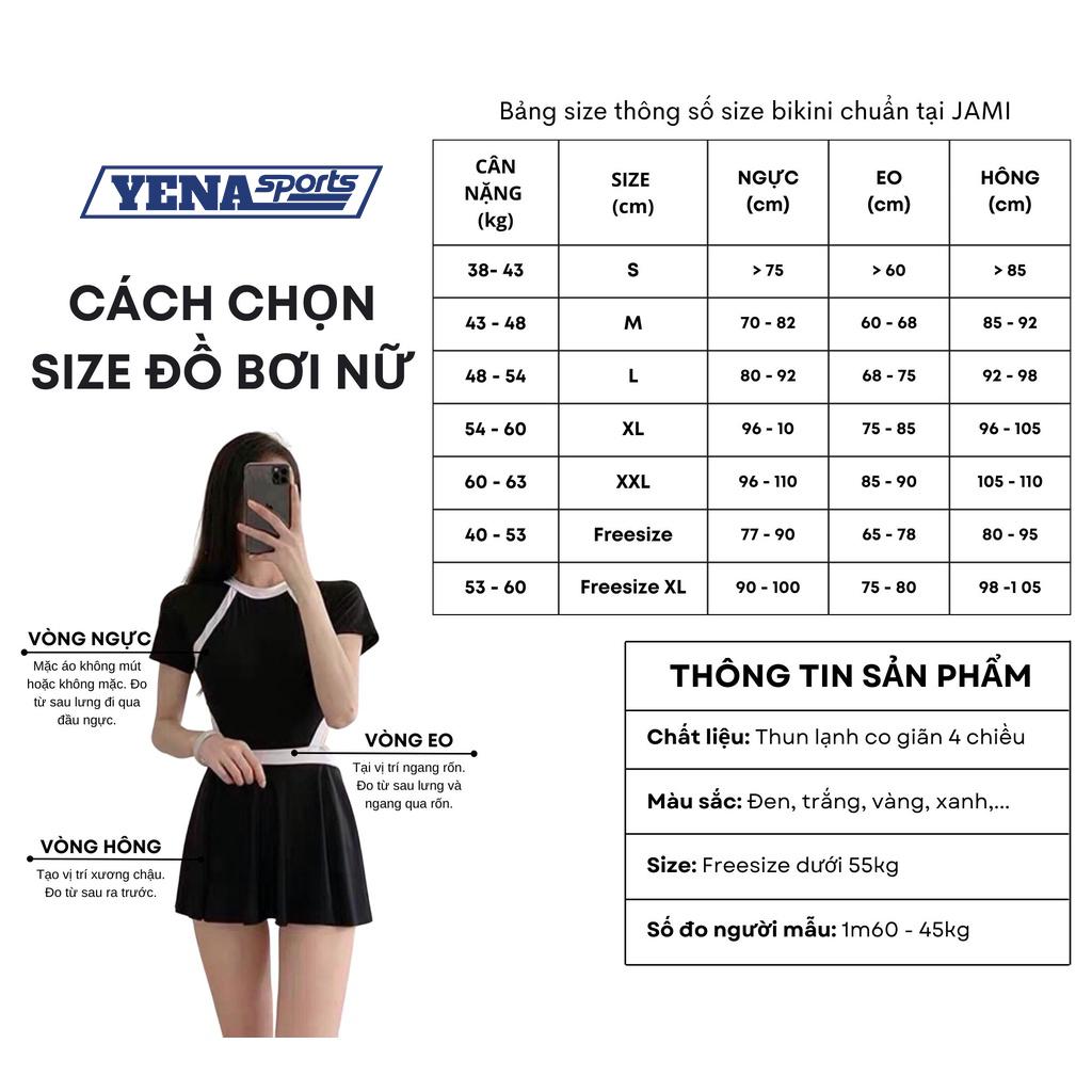 Đồ bơi bikini nữ 1 mảnh áo tay dài crop ghép váy kín đáo Thun Lạnh co dãn 4 chiều QP031