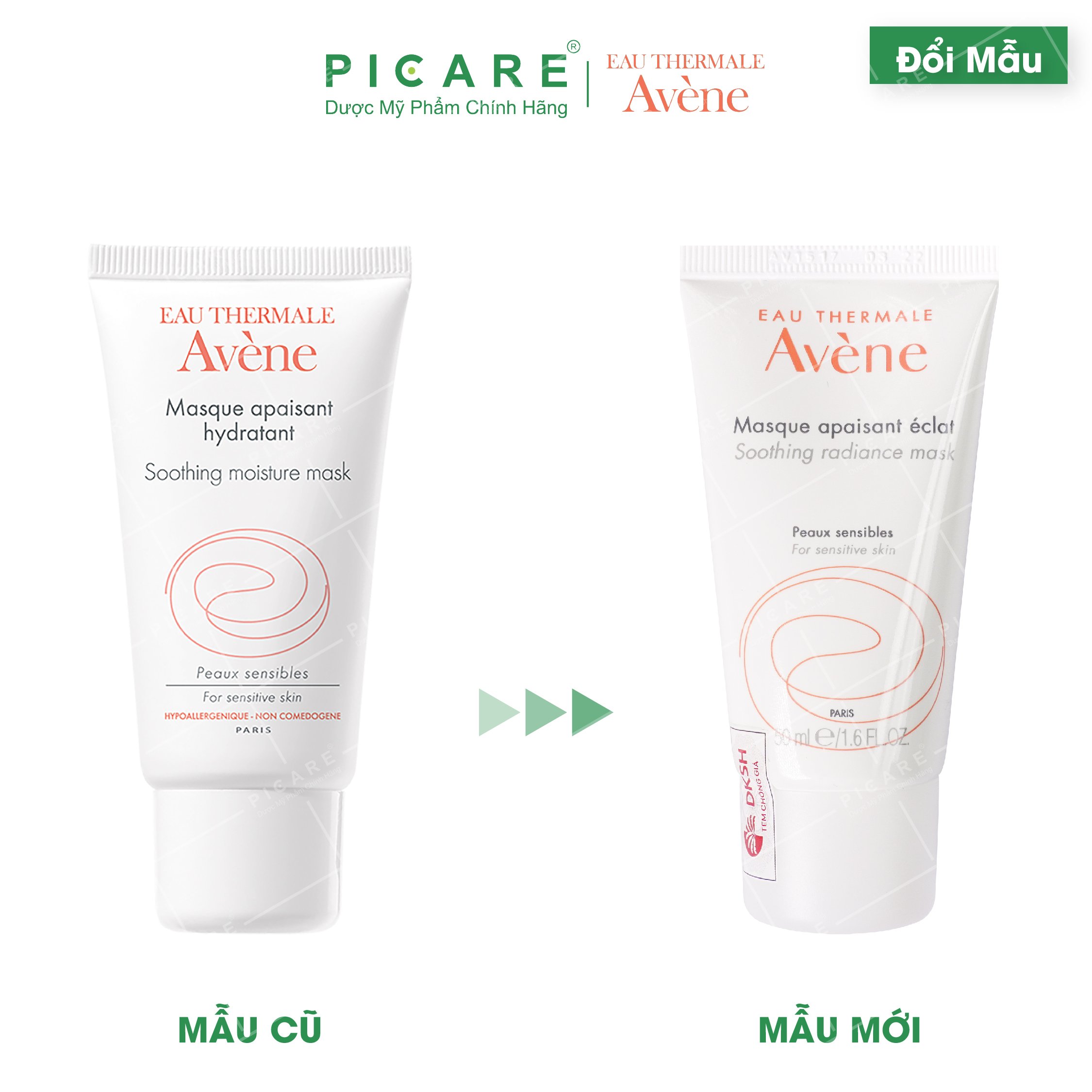 Mặt Nạ Giữ Ẩm Làm Dịu Da Avène Soothing Radiance Moisture Mask 50ml