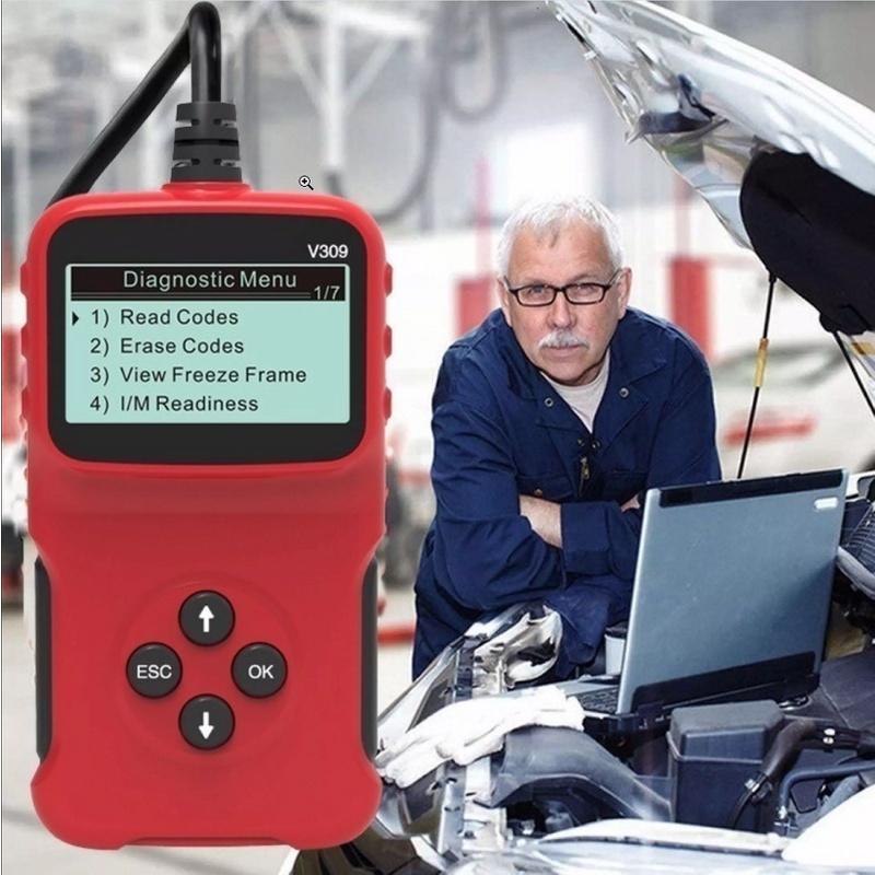 Thiết bị máy quét đọc xóa lỗi ô tô xe hơi OBD cắm trực tiếp sử dụng không cần cài đặt V309 mẫu mới loại tốt