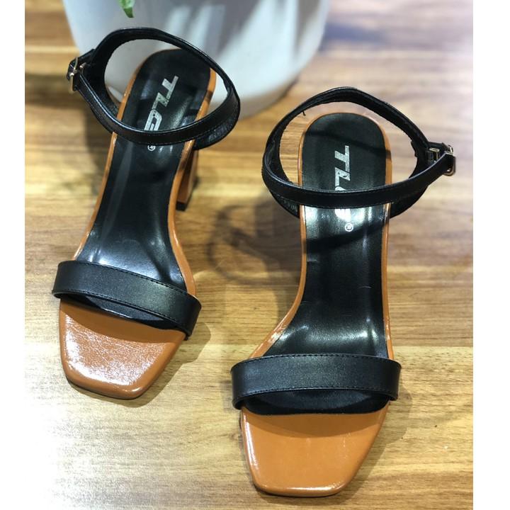 Sandal cao gót nữ da cao cấp hot trend 2020 trẻ trung năng động 21283