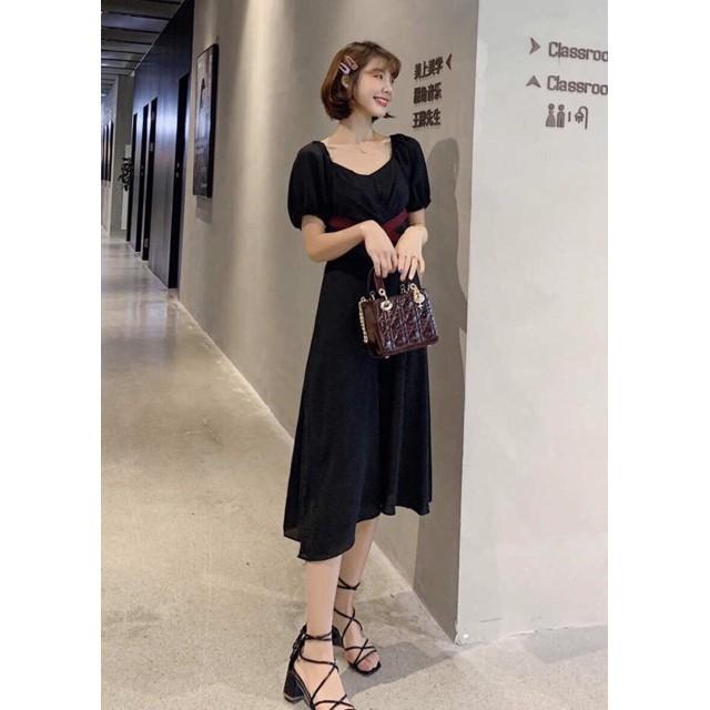 Đầm Suông Dài Chéo Dây Nhiều Màu