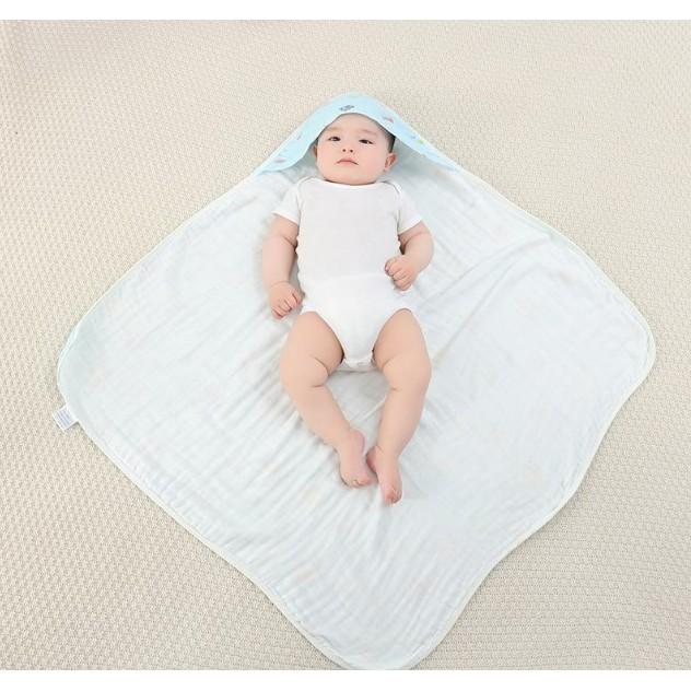 Khăn ủ , chăn ủ xô vuông Organic loại sợi tre cao cấp cho bé kt 90x90cm