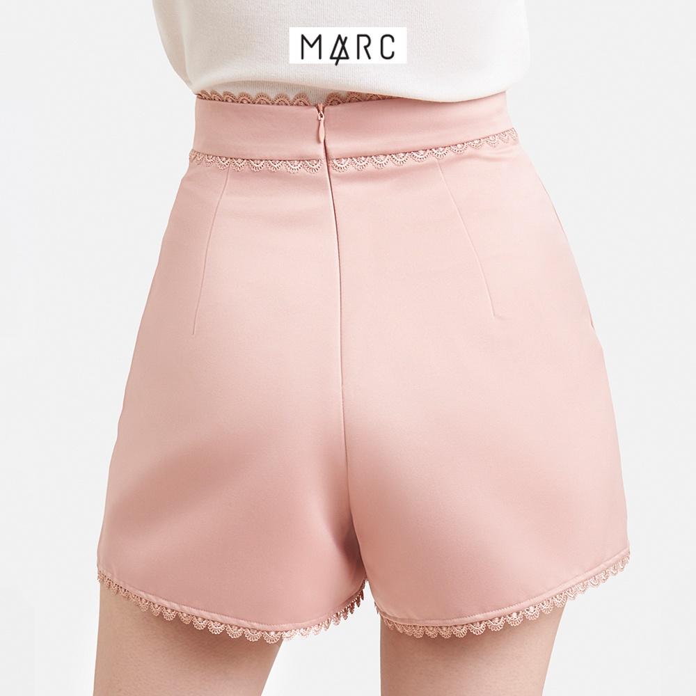 Quần short nữ MARC FASHION dằn li trước lưng liền viền ren 2 túi TRNT112722