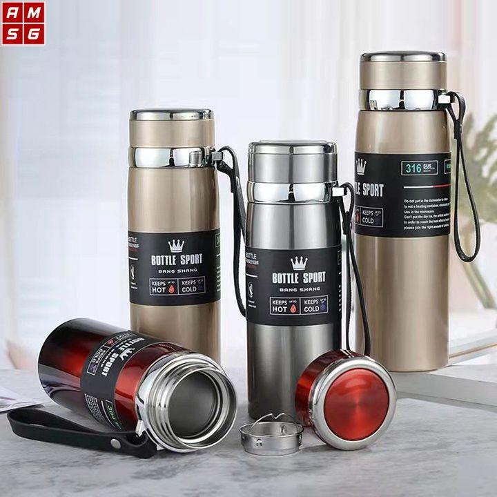 Bình Giữ Nhiệt Inox 304 Giữ Nhiệt Nóng Lạnh Inox 304 Không Gỉ An Toàn Tiện Lợi Dung Tích 800ml Cao