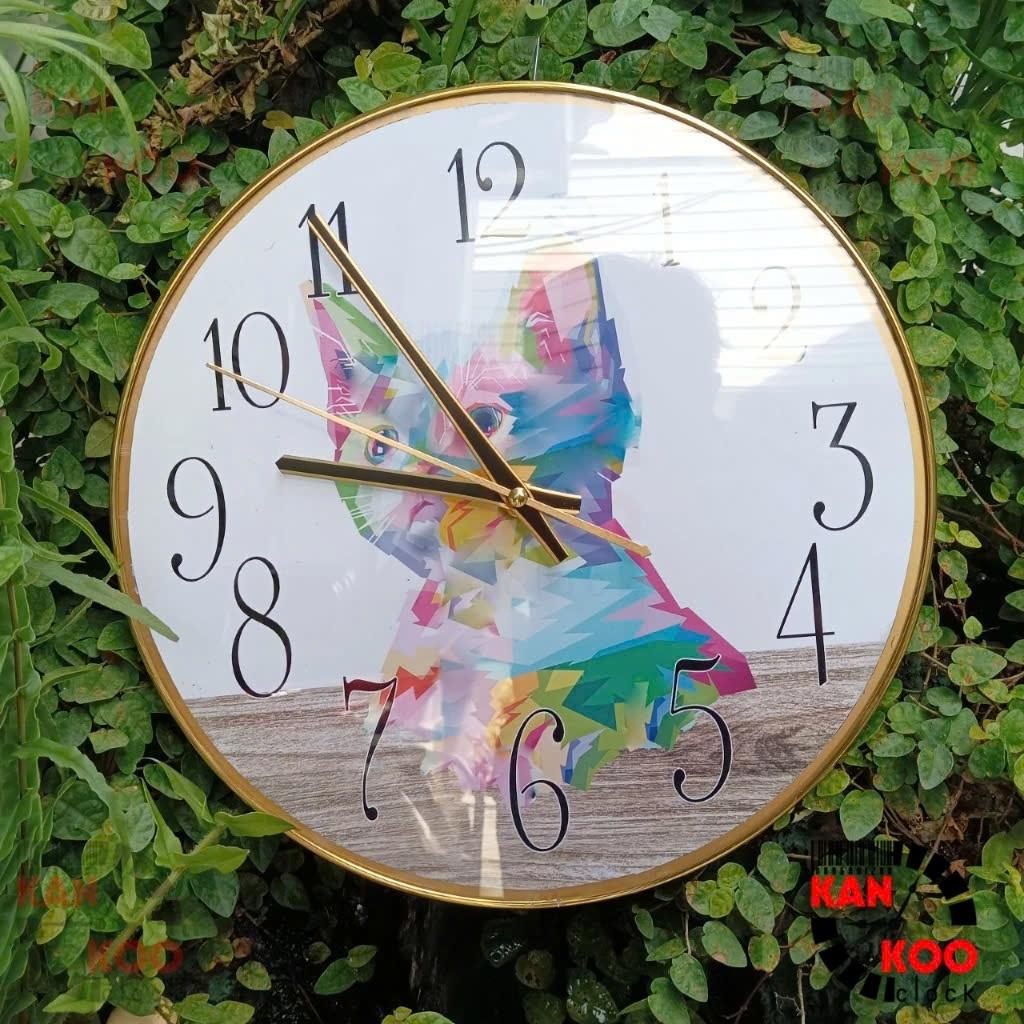 Kim đồng hồ treo tường Kankoo Clock mã số 3807 màu vàng- đen kết hợp