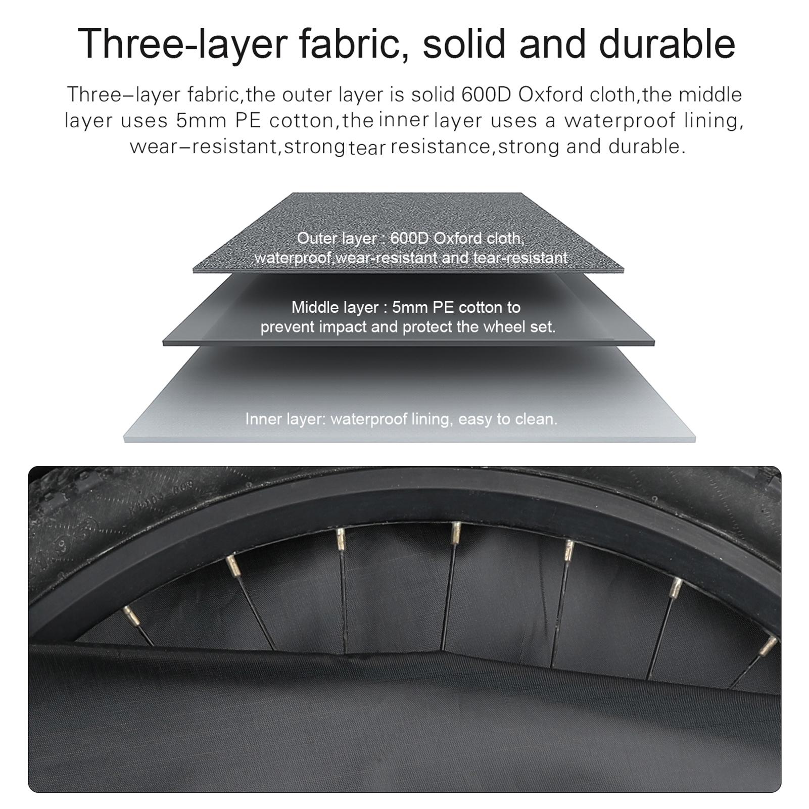 Túi bọc bánh xe đạp rhinowalk 29 inch xách tay cho xe đạp leo núi, xe đường trường