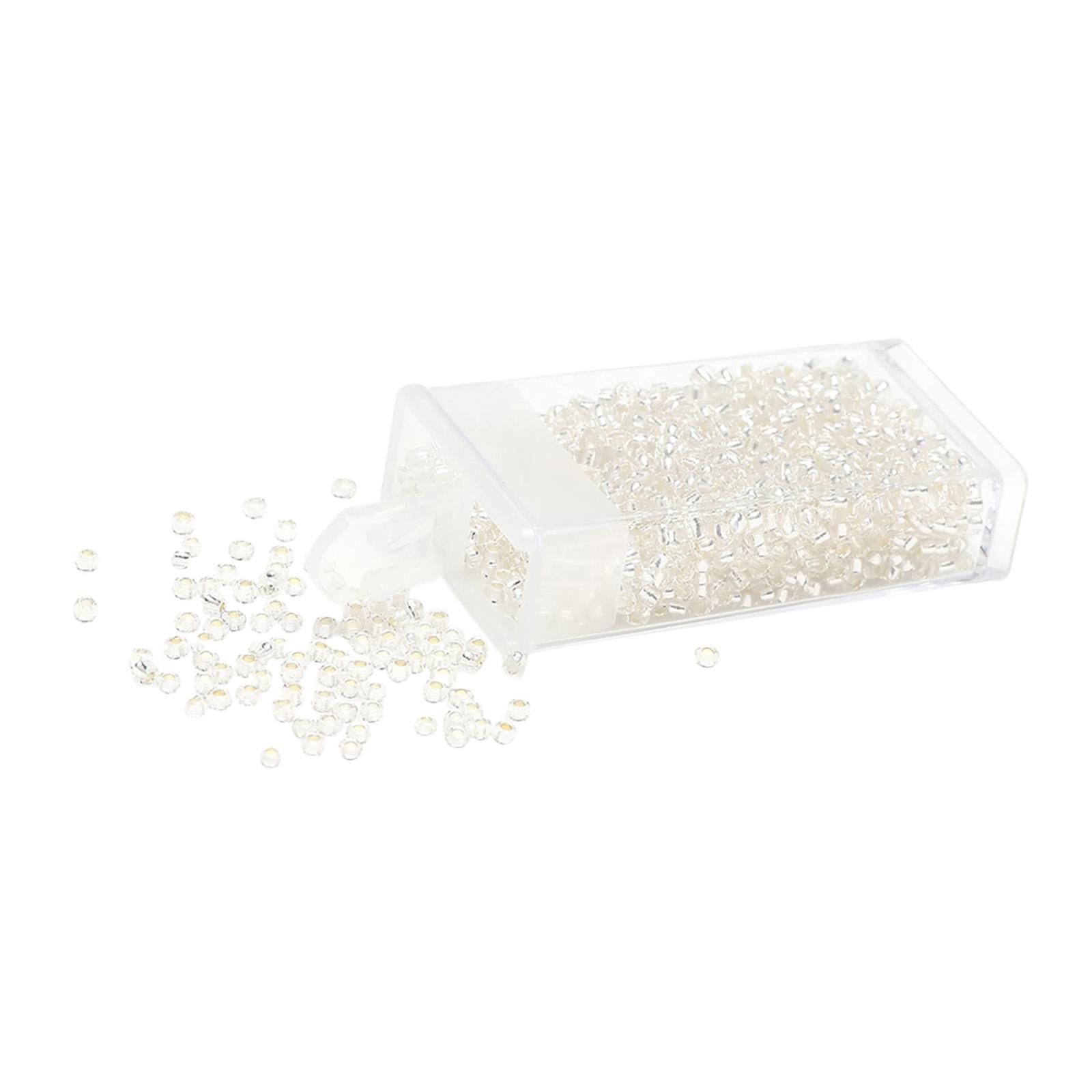 1000Pcs Beads Craft Beads with Storage Box Handcrafted Home Decoration Small Beads Spacer Beads for DIY Pendants Earring Jewelry Making