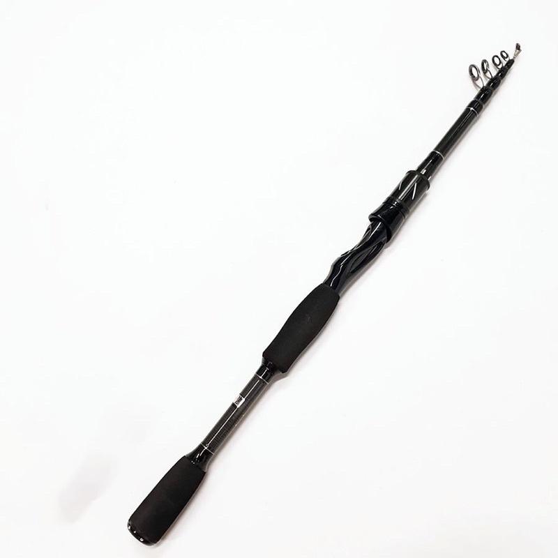 Bộ Cần Câu Lure Máy đứng JD rút gọn 60cm Chất liệu Carbon