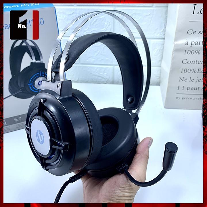 Tai Nghe Nhạc Headphone Gaming Chụp Tai Có Dây HP H120G Led RGB Tai Nghe Game Thủ Có Mic Máy Vi Tính Laptop Pc