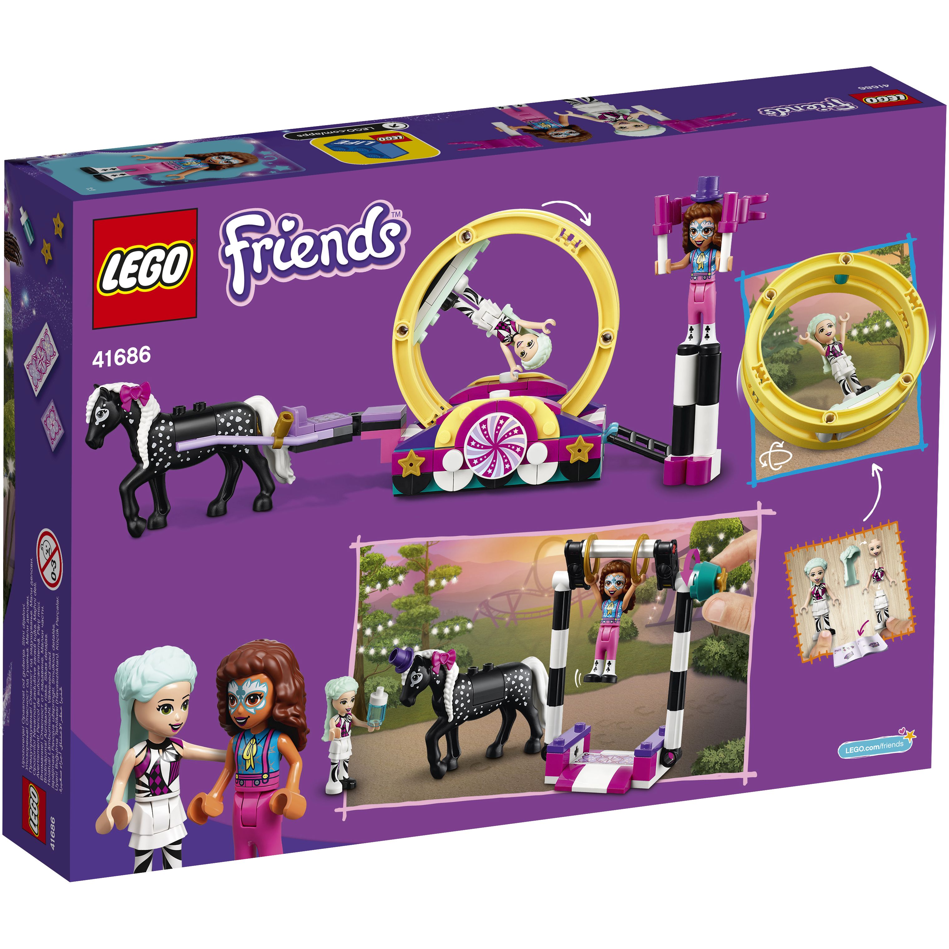 LEGO Friends 41686 Buổi biểu diễn ảo thuật nhào lộn (223 chi tiết)