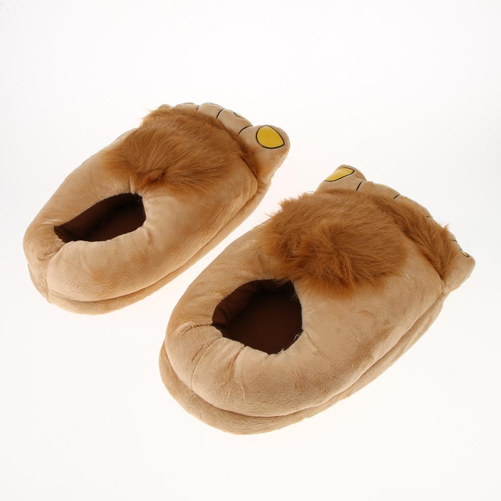 Warm Home Slippers Big Feet Unisex Monster Plush Indoor Shoes