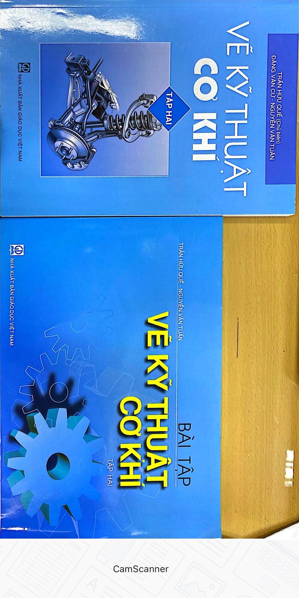 Combo Vẽ kỹ thuật cơ khí tập 2 + bài tập - TB lần 6 năm 2020