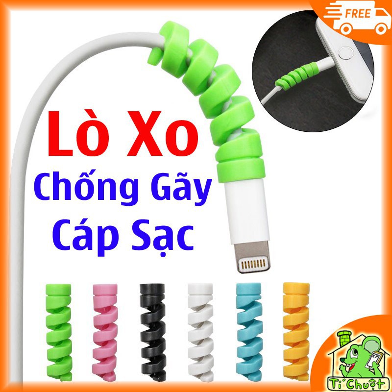 COMBO 2 bọc bảo vệ chống gãy đầu dây sạc màu ngẫu nhiên