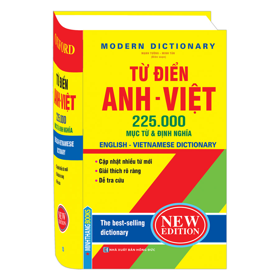 Từ Điển Anh Việt 225000 Mục Từ & Định Nghĩa (Bìa Cứng)