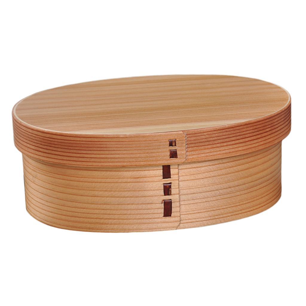 Wooden 1 Tier Lunch Box Bento Box Food Appetizer Container