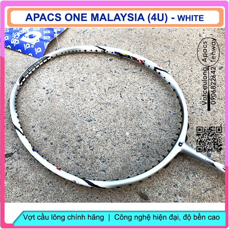 Vợt Cầu Lông Apacs One Malaysia – 4U white | Vợt đẹp trong tầm giá, bền bỉ với thời gian, đánh phong trào