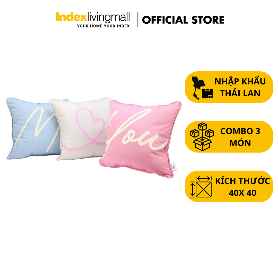 Gối tựa lưng sofa, văn phòng ME & YOU bằng vải cotton, nhiều màu | Index Living Mall - Phân phối độc quyền tại Việt Nam