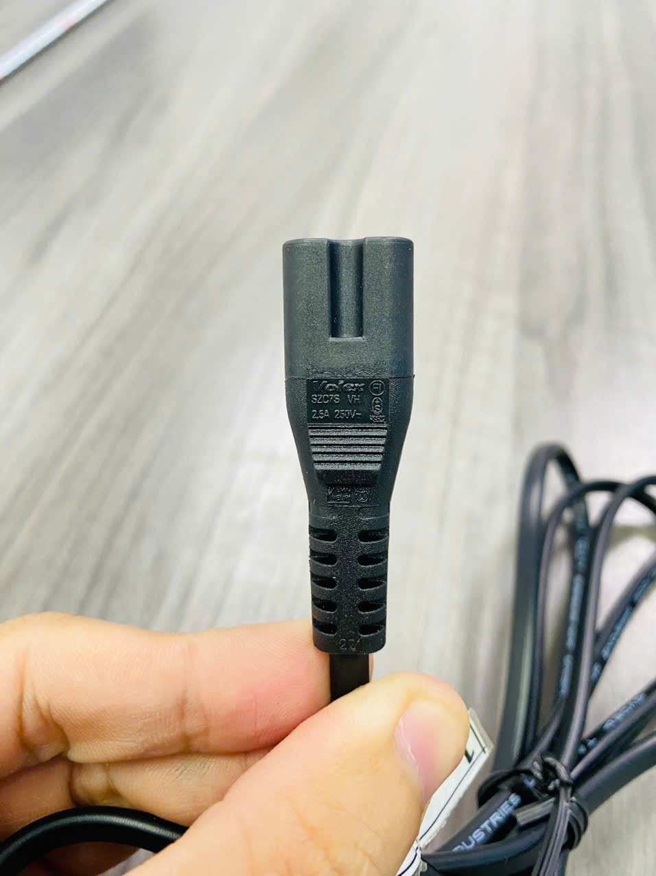 [Hàng Chính Hãng-BH 12 tháng]-Dây Nguồn số 8 2x0.75mm² 2.5A 220V|dài 1.6m|Chuẩn Châu Âu