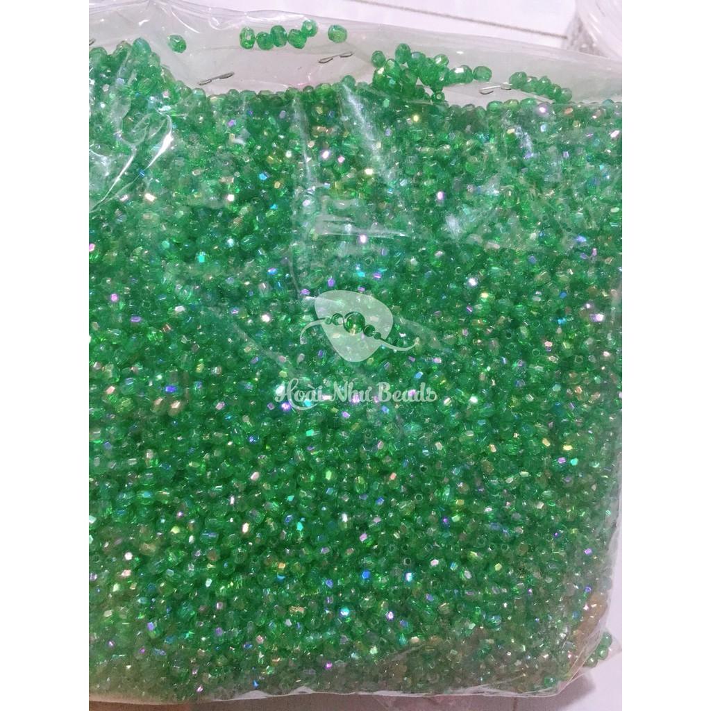 2000 Hạt góc cừ 4mm lấp lánh gói khoảng 100gram