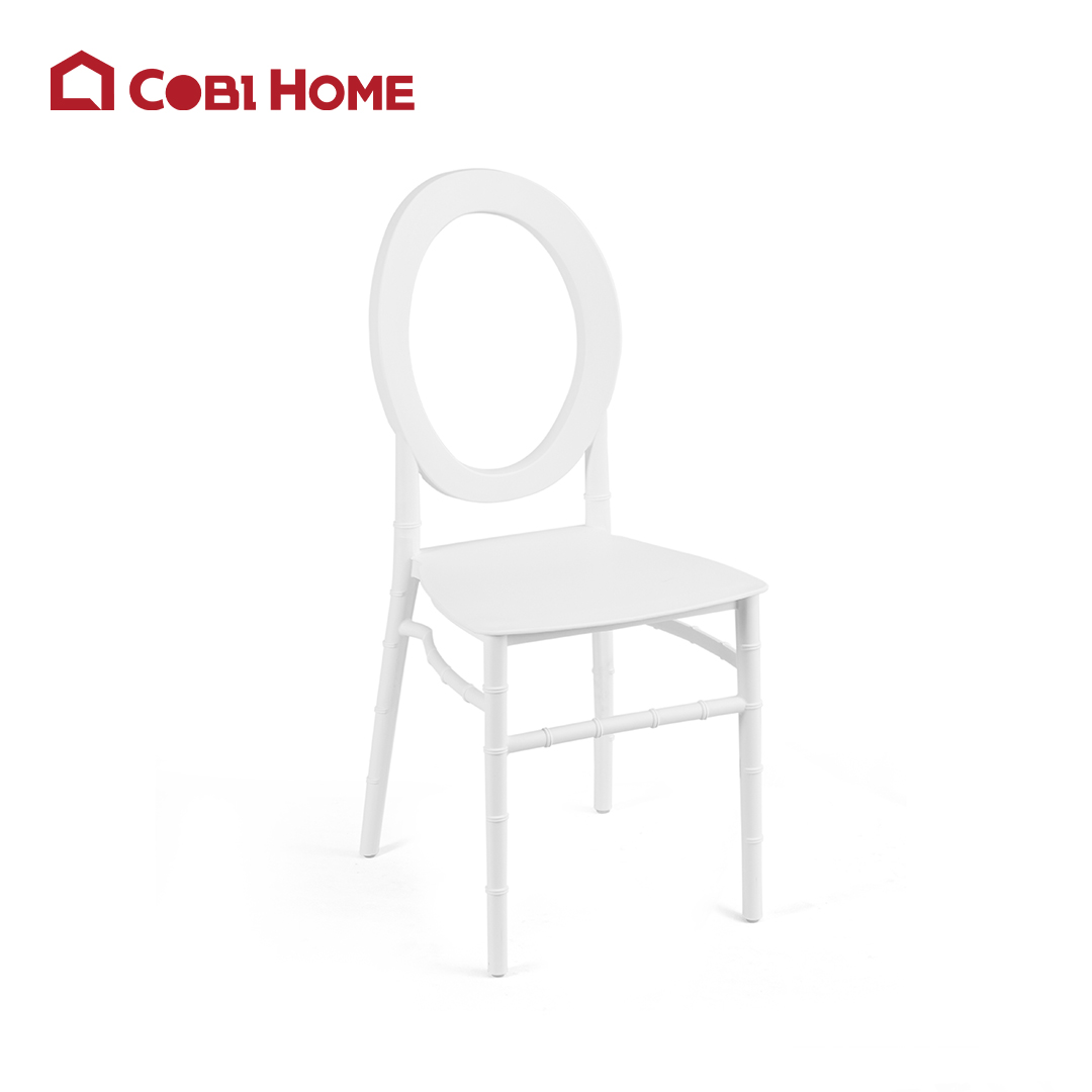 Ghế ăn phong cách Châu Âu màu trắng