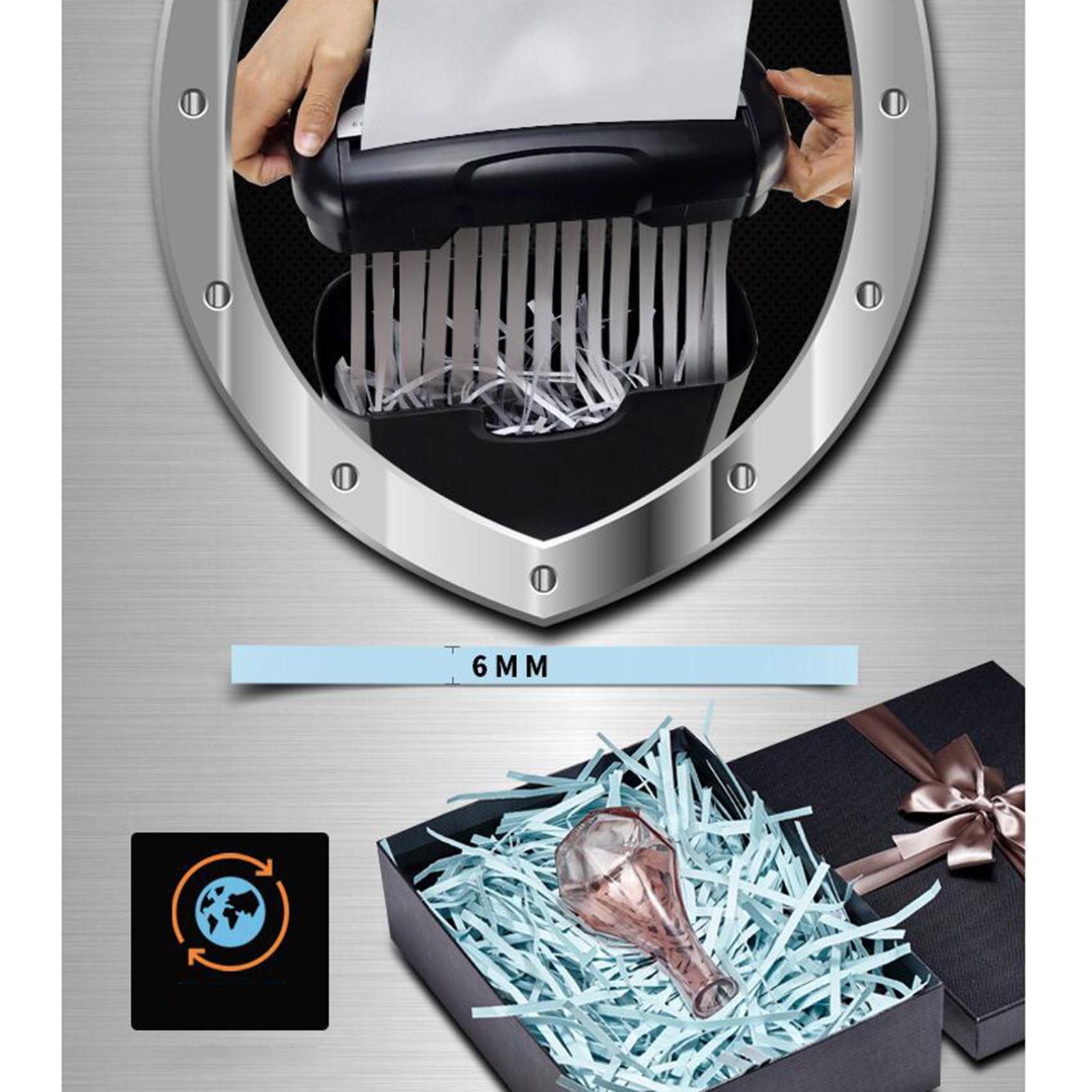 6-Sheet Paper Shredder Paper Mini Silent A4 Office Shredder 10L Capacity
