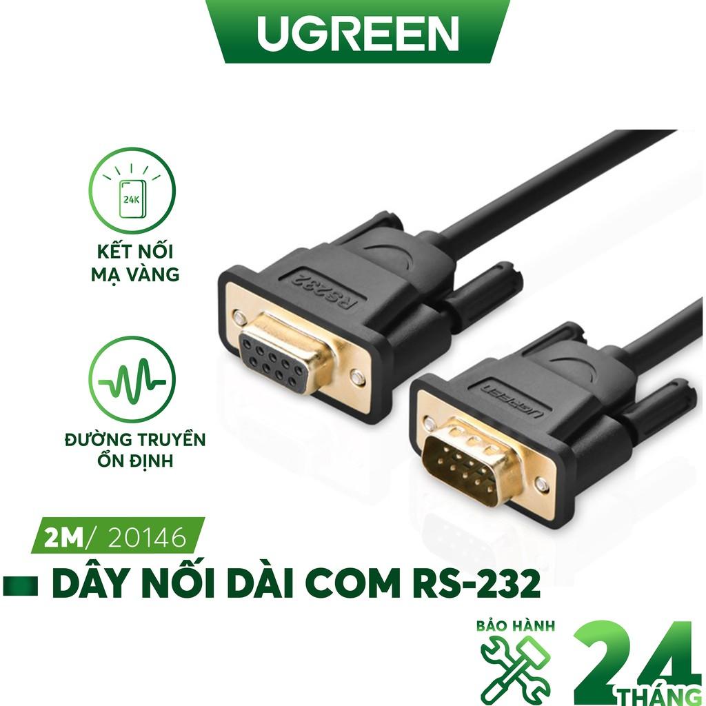 Dây nối dài COM RS-232 đực sang cái UGREEN DB101 - Hàng Chính Hãng