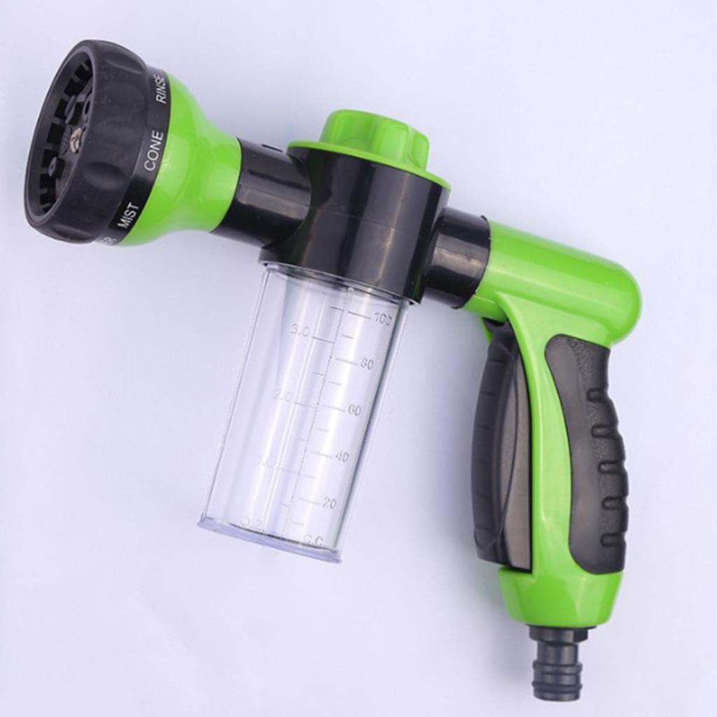Multifunctional High Pressure Foam Water Sprayer - Garden Hose Nozzle Hand Sprayer, Heavy Duty 8 Pattern Watering Nozzle for Car Garden Pets Washing